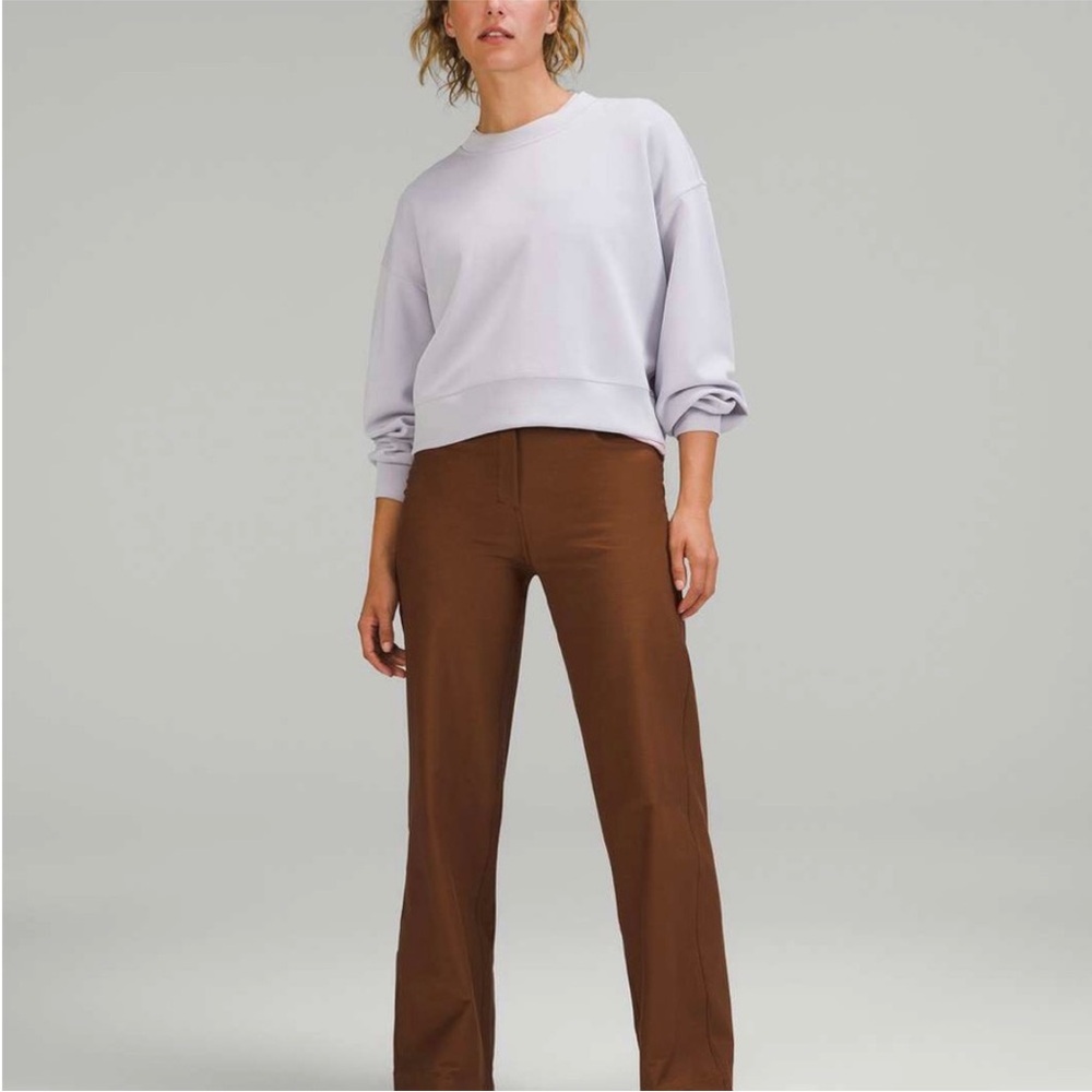 Lululemon City Sleek 5 Pocket Wide-Leg High-Rise Pant Utilitech Roasted Brown 26